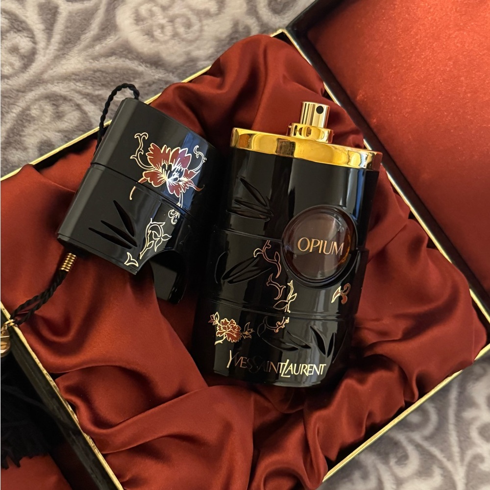 Yves Saint Laurent Opium Black and Gold Floral Set